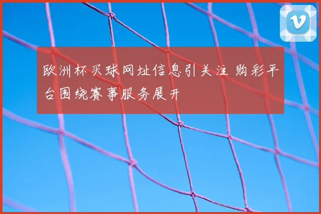 欧洲杯买球网址信息引关注 购彩平台围绕赛事服务展开